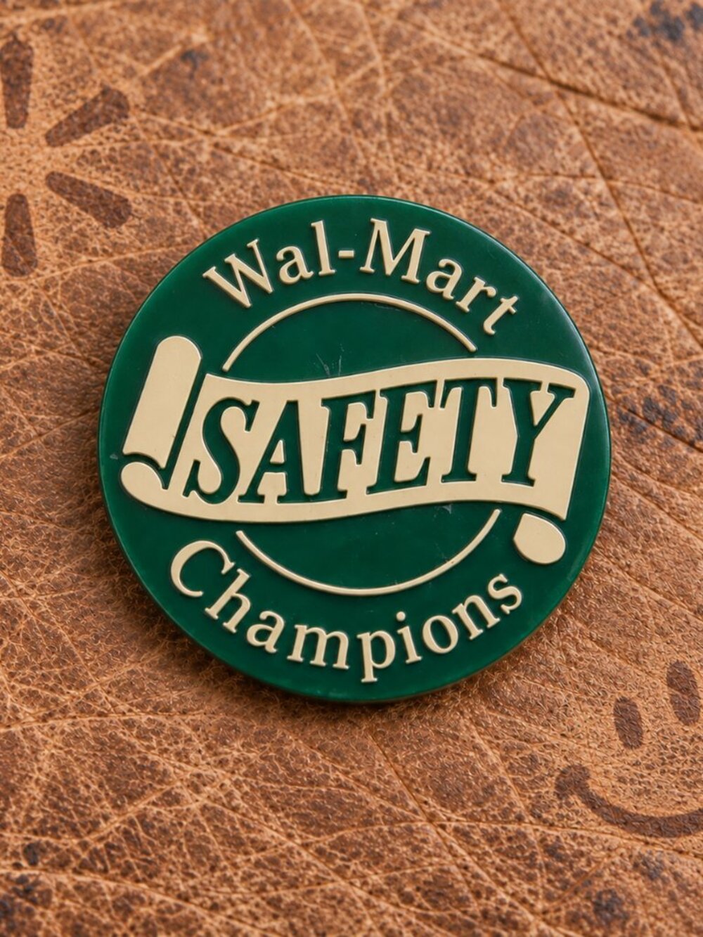 WalMart Wal-Mart Safety Champions Vintage Lapel Pin - Discount Store Employee